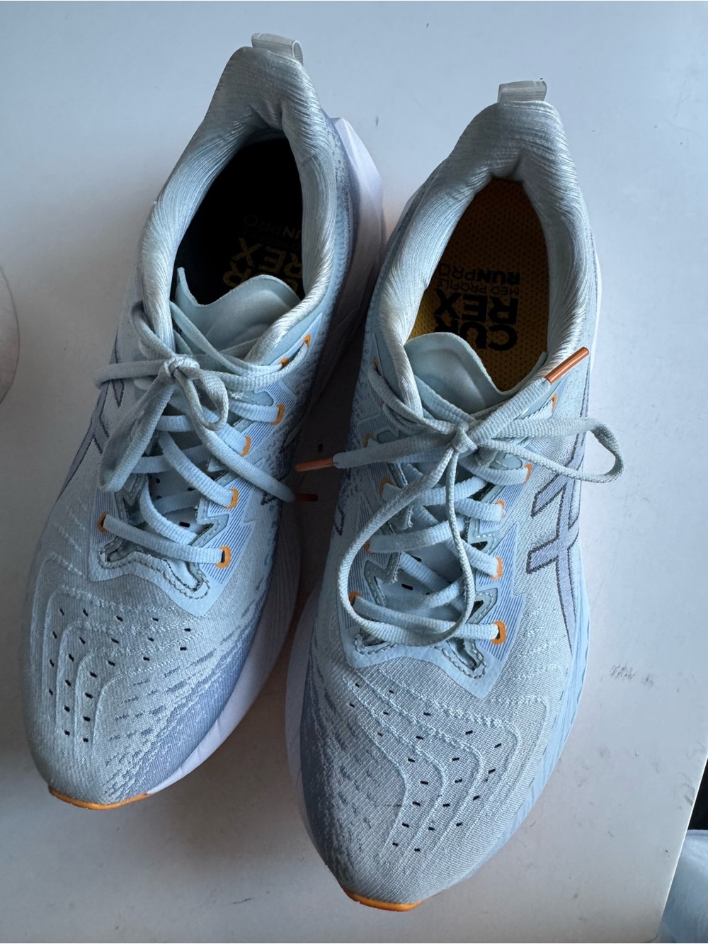 ASICS Novablast 3 Running Shoes Light Blue Orange – Men’s Size 10 - Picture 9 of 15